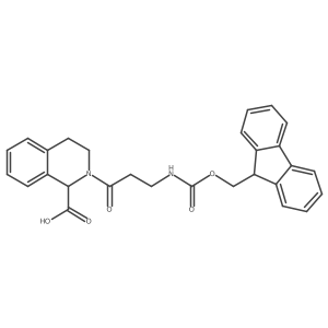 2-[3-({[(9H-fluoren-9-yl)methoxy]carbonyl}amino)propanoyl]-1,2,3,4-tetrahydroisoquinoline-1-carboxylic acid Structure