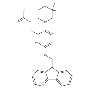 5-(3,3-dimethylpiperidin-1-yl)-4-({[(9H-fluoren-9-yl)methoxy]carbonyl}amino)-5-oxopentanoic acid Structure