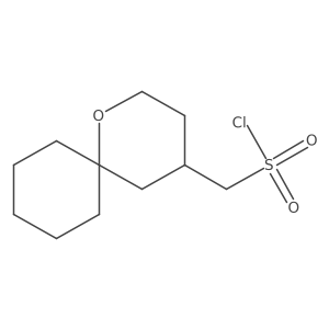 1-Oxaspiro[5.5]undecan-4-ylmethanesulfonyl chloride结构式
