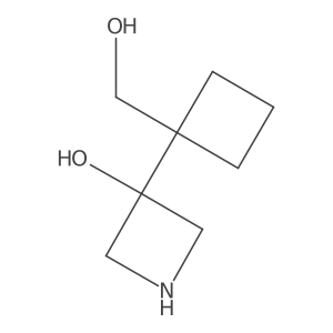 3-[1-(Hydroxymethyl)cyclobutyl]azetidin-3-ol Structure