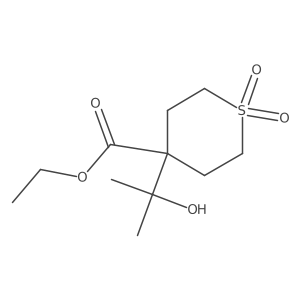 Ethyl 4-(2-hydroxypropan-2-yl)-1,1-dioxo-1lambda6-thiane-4-carboxylate Structure