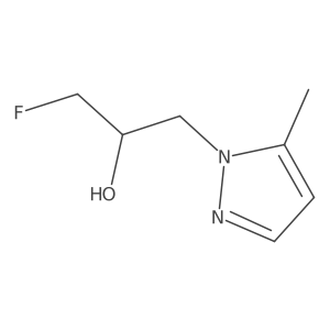 1-fluoro-3-(5-methyl-1H-pyrazol-1-yl)propan-2-ol结构式