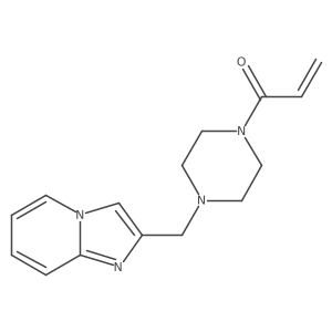 1-[4-({Imidazo[1,2-a]pyridin-2-yl}methyl)piperazin-1-yl]prop-2-en-1-one结构式