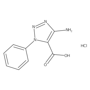 5-Amino-3-phenyltriazole-4-carboxylic acid;hydrochloride Structure