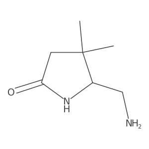 5-(Aminomethyl)-4,4-dimethylpyrrolidin-2-one Structure