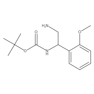 tert-Butyl (S)-(2-amino-1-(2-methoxyphenyl)ethyl)carbamate Structure