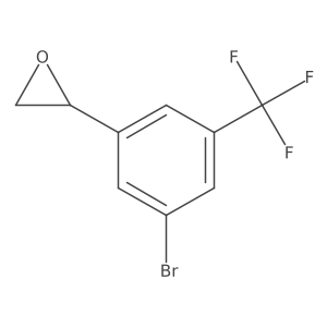 (2R)-2-[3-bromo-5-(trifluoromethyl)phenyl]oxirane Structure
