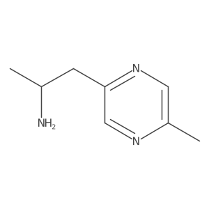 (2S)-1-(5-methylpyrazin-2-yl)propan-2-amine结构式