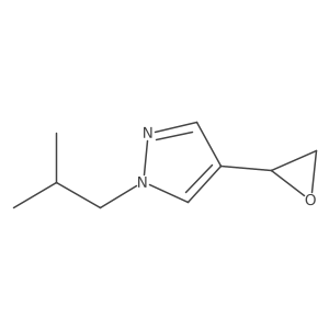 1-(2-methylpropyl)-4-[(2R)-oxiran-2-yl]-1H-pyrazole Structure