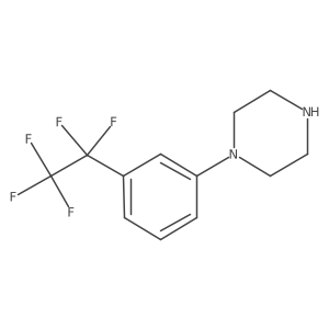 1-[3-(Pentafluoroethyl)phenyl]piperazine结构式