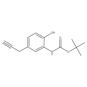 tert-butyl N-[2-hydroxy-5-(prop-2-yn-1-yl)phenyl]carbamate结构式