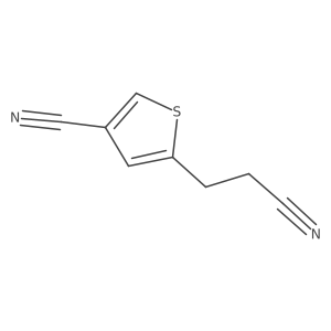 5-(2-Cyanoethyl)thiophene-3-carbonitrile Structure