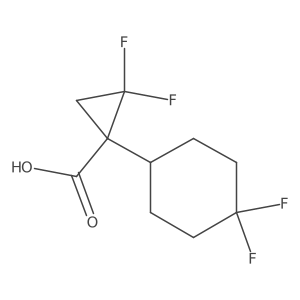 1-(4,4-Difluorocyclohexyl)-2,2-difluorocyclopropane-1-carboxylic acid Structure