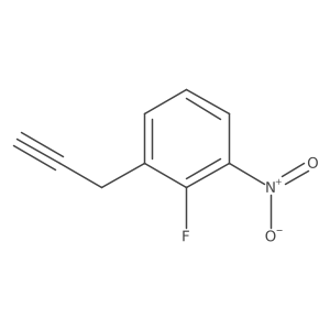 2-Fluoro-1-nitro-3-(prop-2-yn-1-yl)benzene结构式