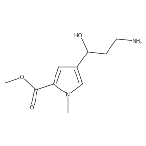 methyl 4-(3-amino-1-hydroxypropyl)-1-methyl-1H-pyrrole-2-carboxylate Structure