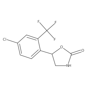 5-[4-Chloro-2-(trifluoromethyl)phenyl]-1,3-oxazolidin-2-one结构式