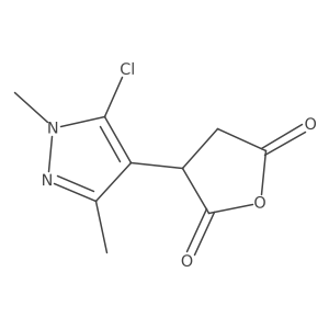 3-(5-chloro-1,3-dimethyl-1H-pyrazol-4-yl)oxolane-2,5-dione Structure