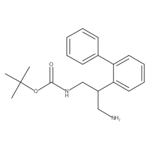 tert-butyl N-[3-amino-2-(2-phenylphenyl)propyl]carbamate结构式
