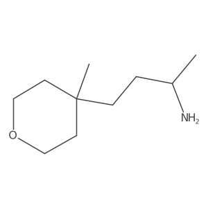 4-(4-Methyloxan-4-yl)butan-2-amine结构式
