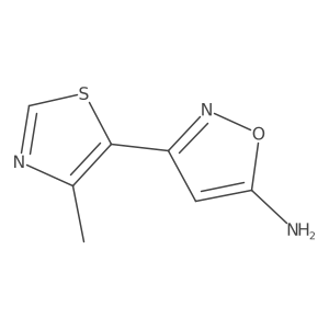 3-(4-Methylthiazol-5-yl)isoxazol-5-amine Structure