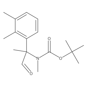 tert-butyl N-[2-(2,3-dimethylphenyl)-1-oxopropan-2-yl]-N-methylcarbamate Structure