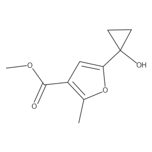 Methyl 5-(1-hydroxycyclopropyl)-2-methylfuran-3-carboxylate Structure