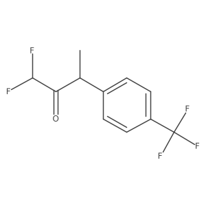 1,1-Difluoro-3-[4-(trifluoromethyl)phenyl]butan-2-one Structure