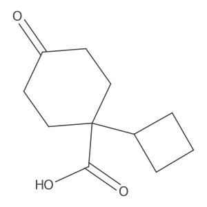 1-Cyclobutyl-4-oxocyclohexane-1-carboxylic acid Structure