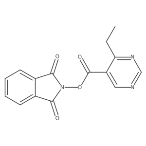 1,3-dioxo-2,3-dihydro-1H-isoindol-2-yl 4-ethylpyrimidine-5-carboxylate Structure