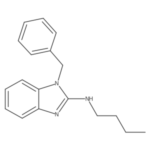 1-Benzyl-N-butyl-1H-benzo[d]imidazol-2-amine结构式
