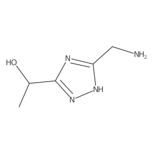 (1S)-1-[5-(aminomethyl)-1H-1,2,4-triazol-3-yl]ethan-1-ol Structure