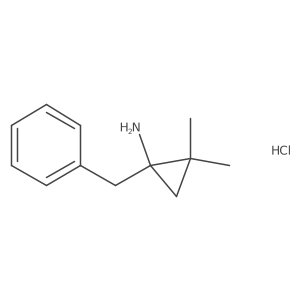 1-Benzyl-2,2-dimethylcyclopropan-1-amine;hydrochloride Structure