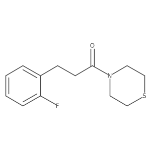 3-(2-Fluorophenyl)-1-(thiomorpholin-4-yl)propan-1-one结构式