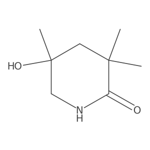 5-Hydroxy-3,3,5-trimethylpiperidin-2-one Structure