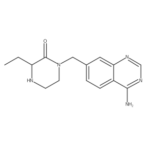 1-(4-Aminoquinazoline-7-ylmethyl)-3-ethylpiperazine-2-one结构式