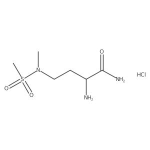 2-Amino-4-[methyl(methylsulfonyl)amino]butanamide;hydrochloride结构式