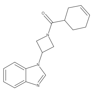 1-[1-(cyclohex-3-ene-1-carbonyl)azetidin-3-yl]-1H-1,3-benzodiazole Structure