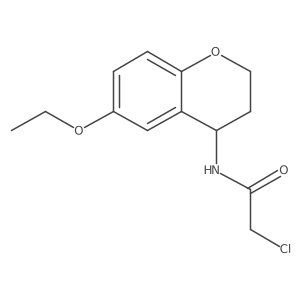 2-Chloro-N-(6-ethoxy-3,4-dihydro-2H-chromen-4-yl)acetamide Structure