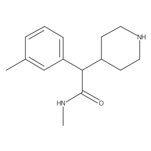 N-methyl-2-(3-methylphenyl)-2-(piperidin-4-yl)acetamide Structure
