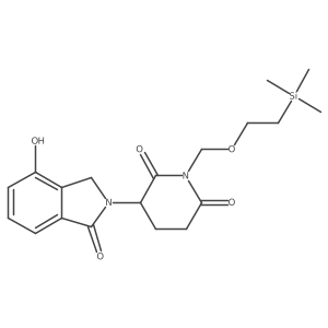 3-(4-Hydroxy-1-oxoisoindolin-2-yl)-1-((2-(trimethylsilyl)ethoxy)methyl)piperidine-2,6-dione Structure