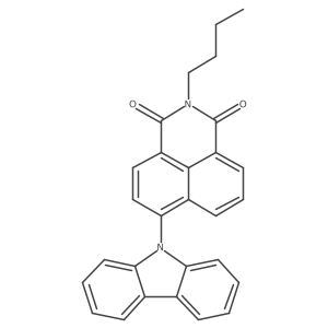 2-Butyl-6-(9H-carbazol-9-yl)-1H-benzo[de]isoquinoline-1,3(2H)-dione结构式