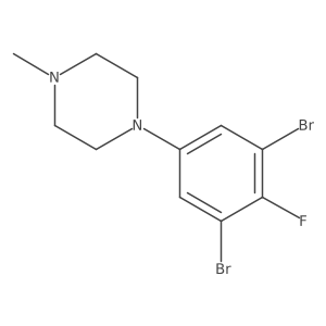 1-(3,5-Dibromo-4-fluorophenyl)-4-methylpiperazine结构式
