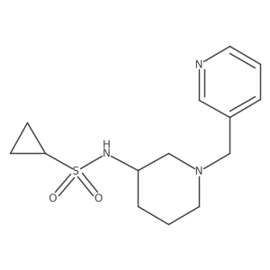 N-{1-[(pyridin-3-yl)methyl]piperidin-3-yl}cyclopropanesulfonamide Structure