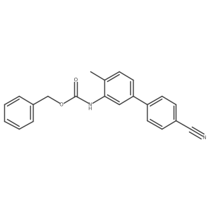 benzyl N-{4'-cyano-4-methyl-[1,1'-biphenyl]-3-yl}carbamate结构式