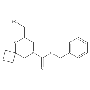 Benzyl 6-(hydroxymethyl)-5-oxa-8-azaspiro[3.5]nonane-8-carboxylate Structure