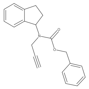 benzyl N-(2,3-dihydro-1H-inden-1-yl)-N-(prop-2-yn-1-yl)carbamate结构式