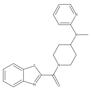 N-[1-(1,3-benzothiazole-2-carbonyl)piperidin-4-yl]-N-methylpyridin-2-amine Structure