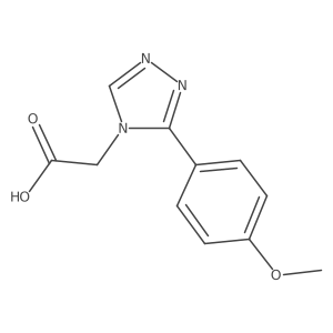 2-[3-(4-methoxyphenyl)-4H-1,2,4-triazol-4-yl]acetic acid Structure
