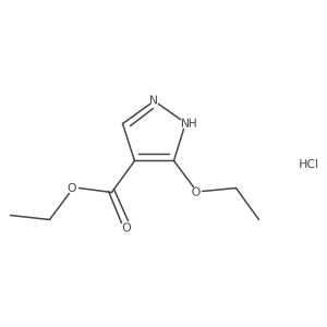 ethyl 3-ethoxy-1H-pyrazole-4-carboxylate hydrochloride Structure