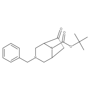 tert-Butyl (1R,5R)-3-benzyl-6-oxo-3,8-diazabicyclo[3.2.1]octane-8-carboxylate Structure